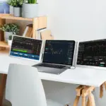 Powerology Dual Screen Portable Monitor - Silver PDSLM14-142297