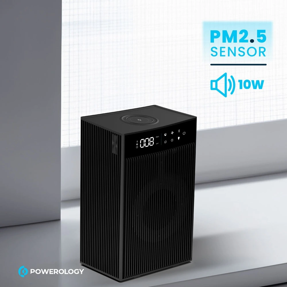 Powerology Smart Air Purifier - Black-142300 Powerology Smart Air Purifier - Black-142300