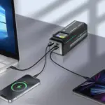 Powerology 140W Dual Channel Smart Battery Display Power Bank with Colorful LED 27000mAh-142304