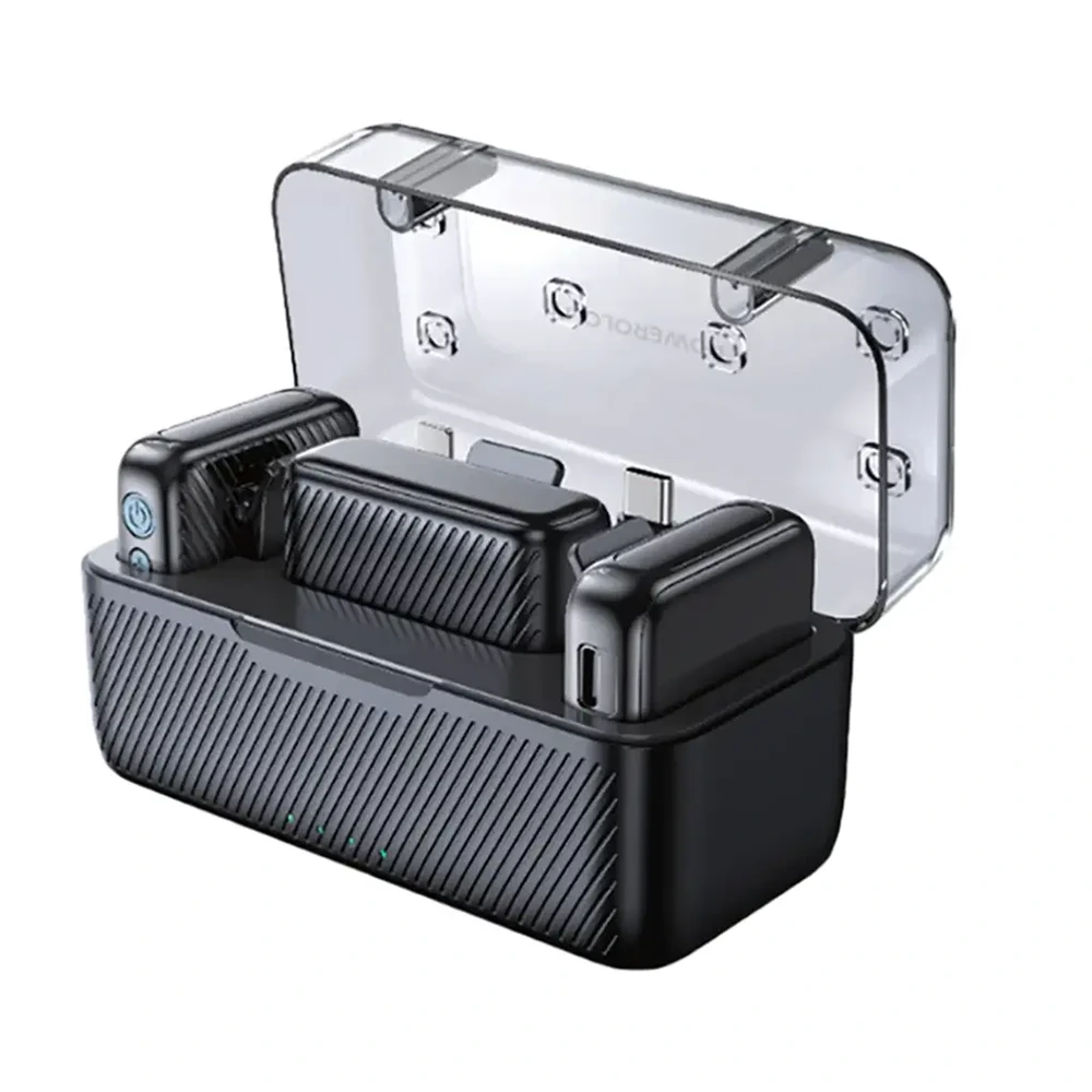 Powerology Dual Microphone Professional Set - Black-0 Powerology Dual Microphone Professional Set - Black-0