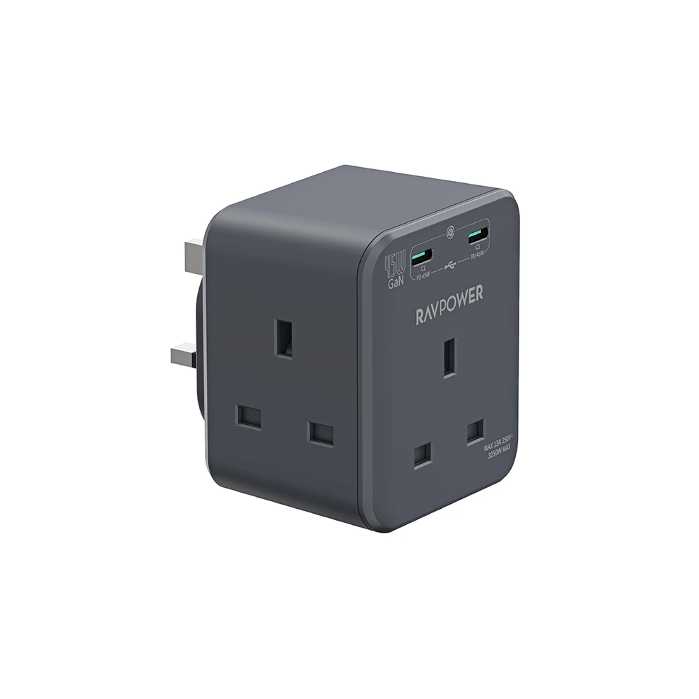 RAVPower RP‑PC1066 GaN 45W Power Outlet Extender-0 RAVPower RP‑PC1066 GaN 45W Power Outlet Extender-0