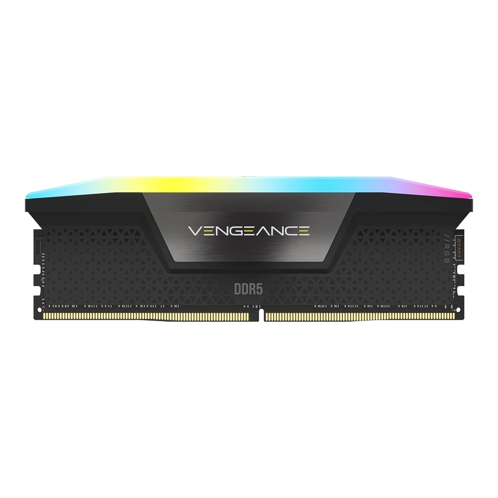 CORSAIR VENGEANCE RGB 16GB (1x16GB) DDR5 DRAM 5600MT/s CL40 Memory Kit — Black-0 CORSAIR VENGEANCE RGB 16GB (1x16GB) DDR5 DRAM 5600MT/s CL40 Memory Kit — Black-0