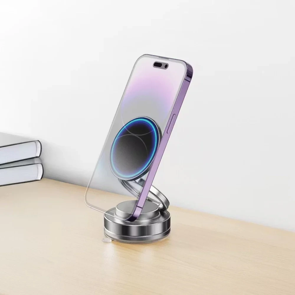 Porodo Vacuseal Vacuum Suction Folding Magnetic Mount - Black-142704 Porodo Vacuseal Vacuum Suction Folding Magnetic Mount - Black-142704