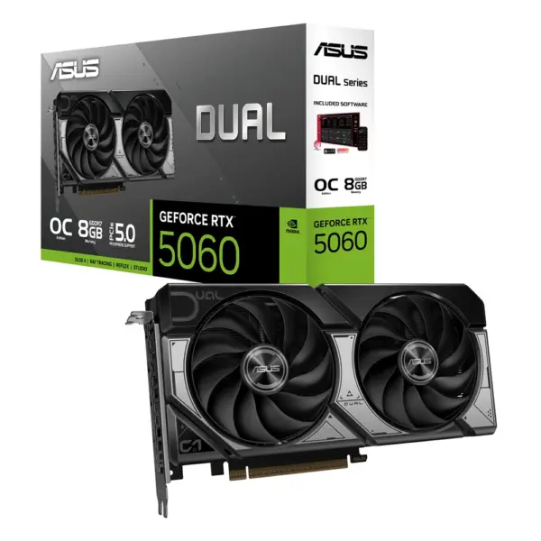 Asus Dual Rtx 5060 Oc 8gb Graphic Card - Black-0