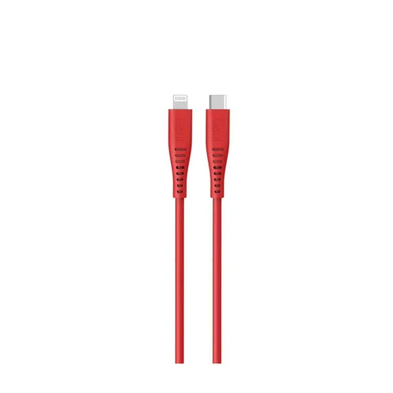 Goui Rubber Lightning Cablet To Type C 1.5m - Red-0