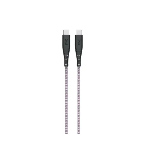 Goui Flex Type C To Type C 60w 1.5m Cable - White/purple-0