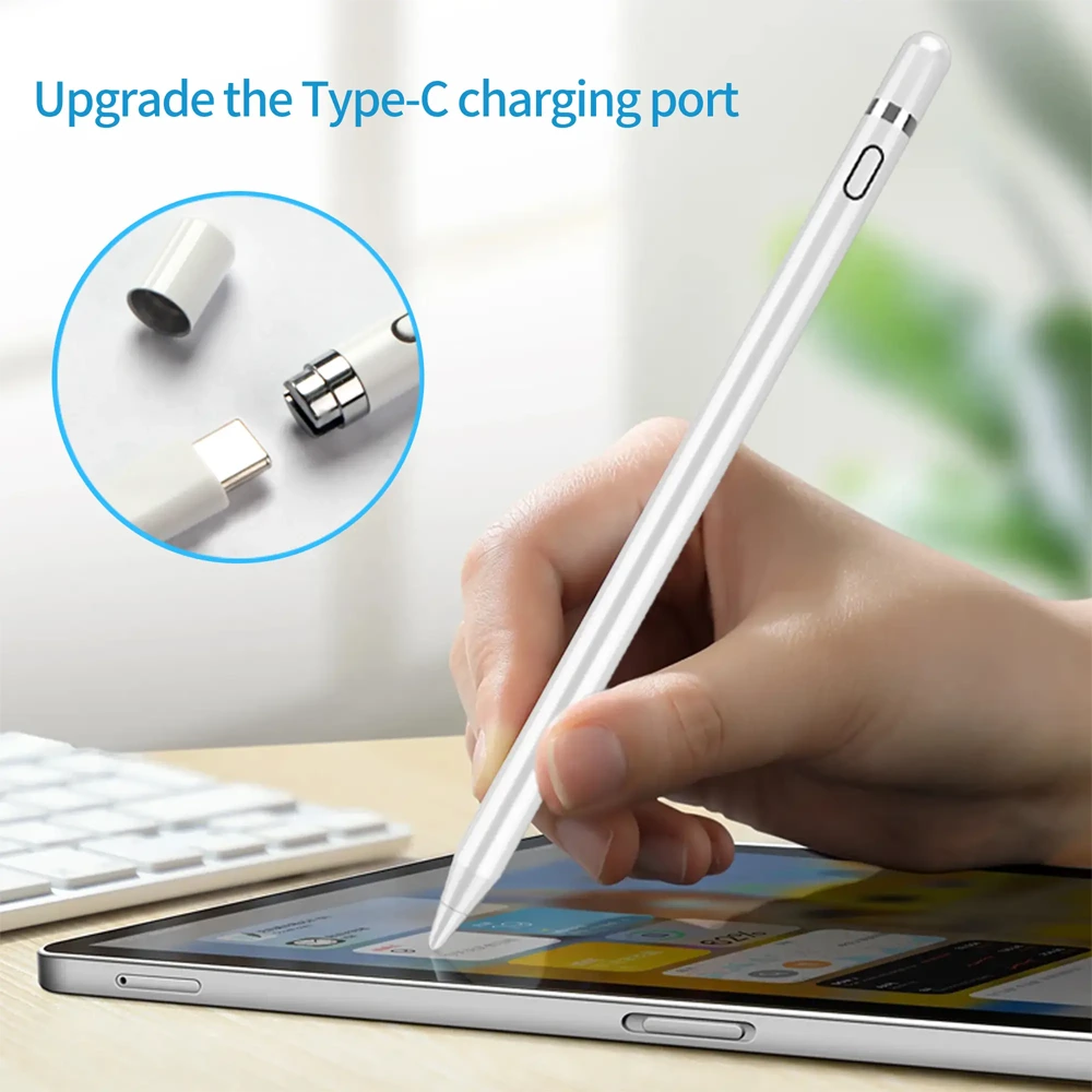 Wisoneng Oem Universal Stylus Pen For Android And Ios With Type-c Charging - White-141156 Wisoneng Oem Universal Stylus Pen For Android And Ios With Type-c Charging - White-141156