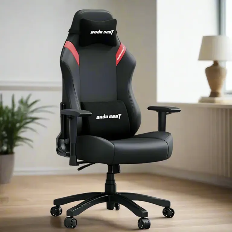 Andaseat Luna Series Large Gaming Chair - Black/red-0