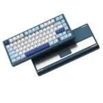 Womier RD75 Pro 75% Wireless Aluminum Keyboard – QMK/VIA Custom Hot-Swappable Design with Quick Release - Anodized Blue (English/Arabic)-0