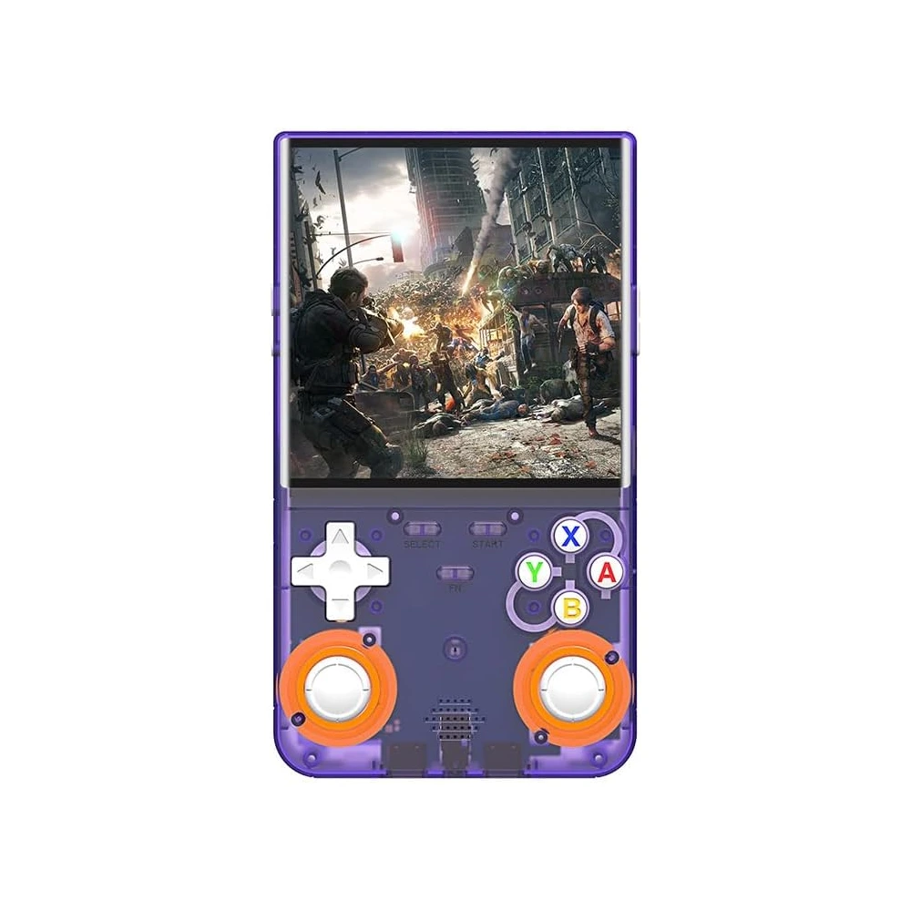 R36 Ultra Retro Handheld Game Console with 64GB - Transparent Purple-thumbnail R36 Ultra Retro Handheld Game Console with 64GB - Transparent Purple-thumbnail