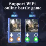 R36 Ultra Retro Handheld Game Console with 64GB - Transparent Blue-142374