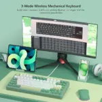 Womier SK75 75% Wireless Aluminum Custom Keyboard – VIA Support, Hot-Swappable - Green (English/Arabic)-142627
