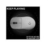 Logitech Pro X Superlight 2 Dex Lightspeed Wireless Gaming Mouse - White-144981