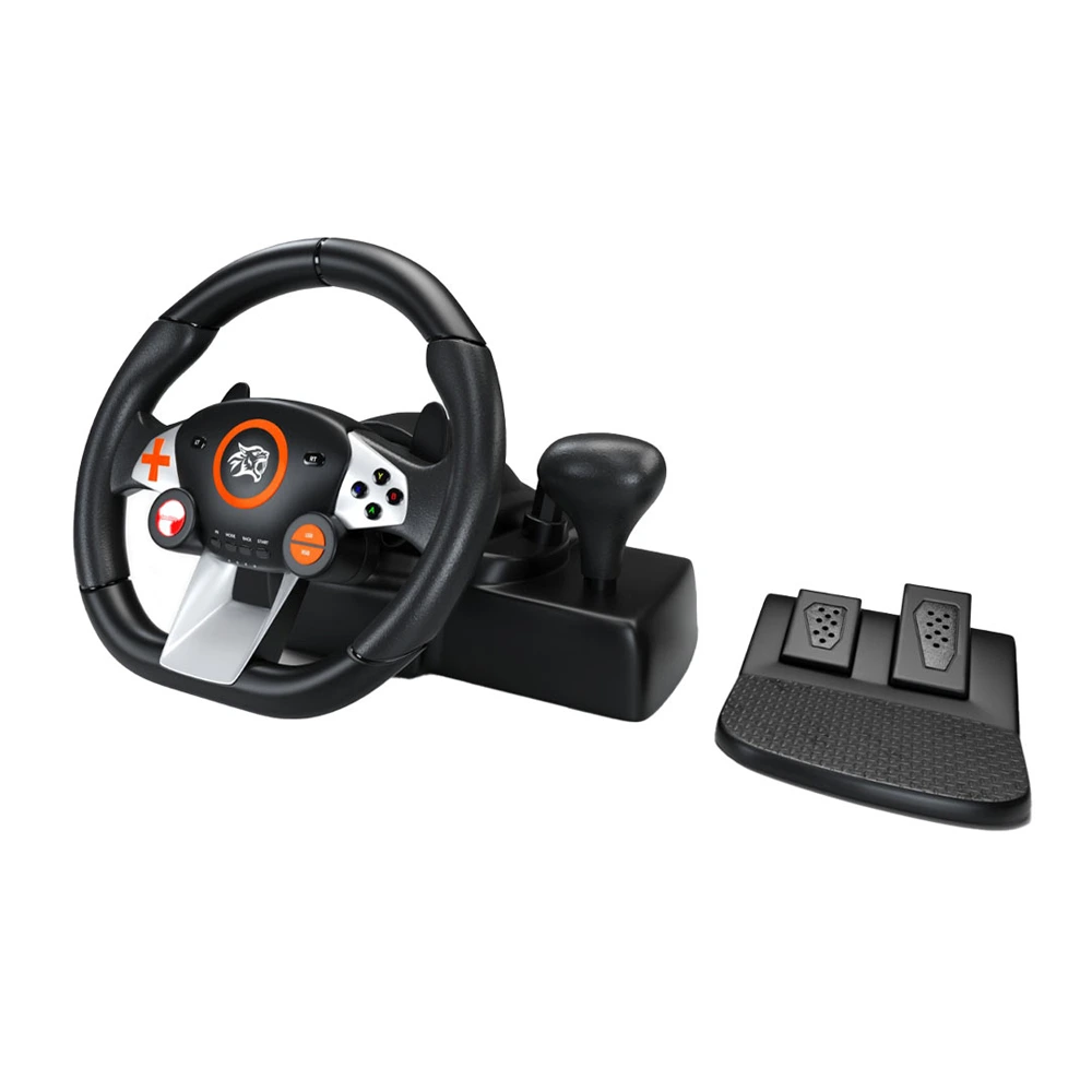Porodo Gaming 7in1 Steering Wheel-144305 Porodo Gaming 7in1 Steering Wheel-144305
