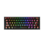 Redragon Fizz K617CTB 60% Wired RGB Mechanical Gaming Keyboard - Black Transparent-0