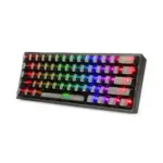 Redragon Fizz K617CTB 60% Wired RGB Mechanical Gaming Keyboard - Black Transparent-thumbnail