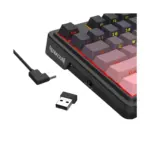 Redragon Antonium Pro K728 3 Modes Connection Backlightning Mechanical Keyboard - Black & Pink-144203