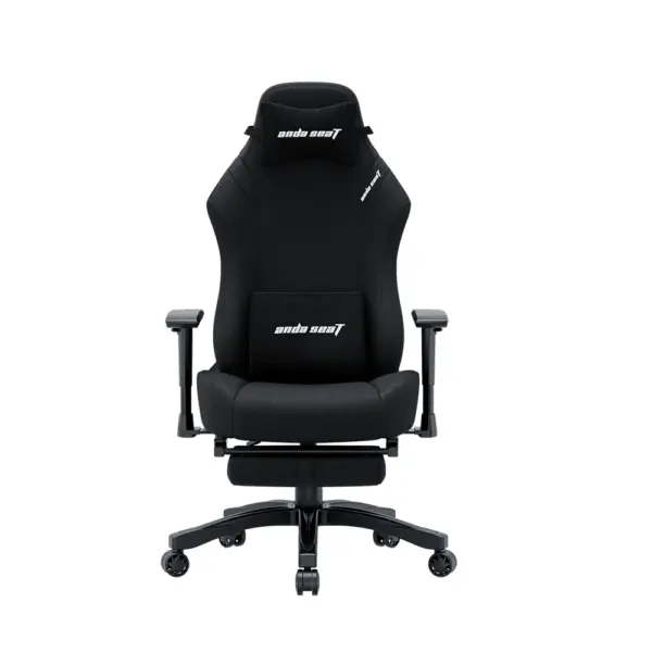 Andaseat Luna Pro Series Gaming Chair With Footrest - Black Fabric-0