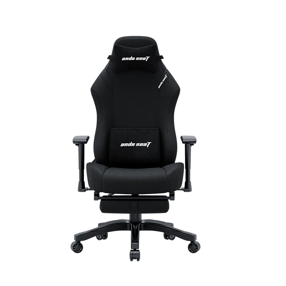 Andaseat Luna Pro Series Gaming Chair With Footrest - Black Fabric-0 Andaseat Luna Pro Series Gaming Chair With Footrest - Black Fabric-0