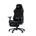 Andaseat Luna Pro Series Gaming Chair With Footrest - Black Fabric-thumbnail