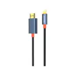 Porodo Woven Cable Lightning to HDMI - Black-0