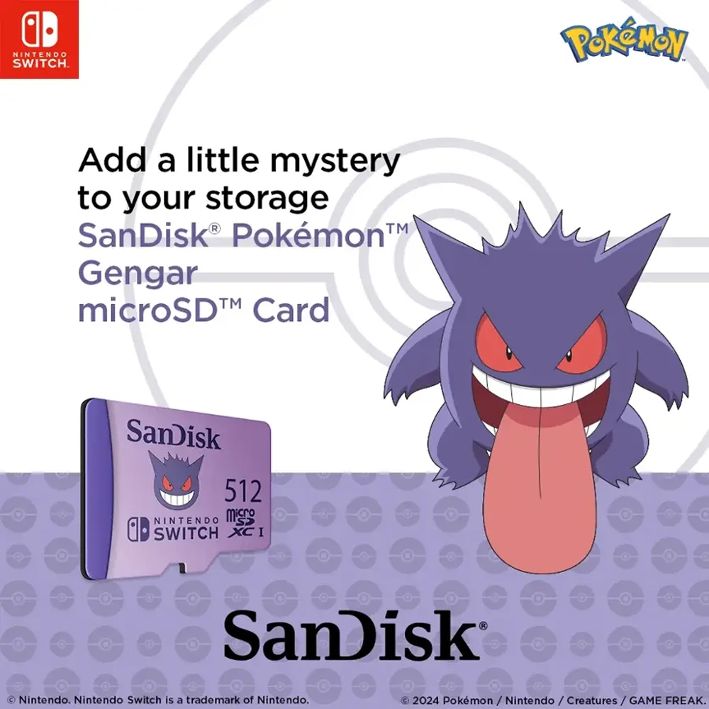 SanDisk - 512GB microSDXC UHS-I for Nintendo Switch 1 Pokémon-0 SanDisk - 512GB microSDXC UHS-I for Nintendo Switch 1 Pokémon-0