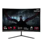 GAMEON GOC27Q180VA Pro Series 27" QHD, 180Hz, MPRT 0.5ms, HDMI 2.1, VA Panel Curved Gaming Monitor (Supports PS5) - Black-0