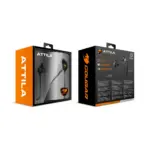 Cougar Headset Attila In Ear-Dual Mic-Driver 7Mm - Black-144387