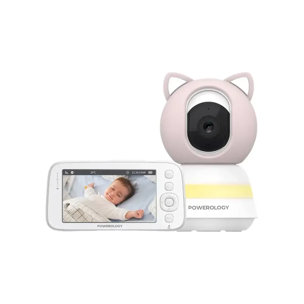 Powerology Monitor & App Baby Camera - Blue/Pink-thumbnail Powerology Monitor & App Baby Camera - Blue/Pink-thumbnail
