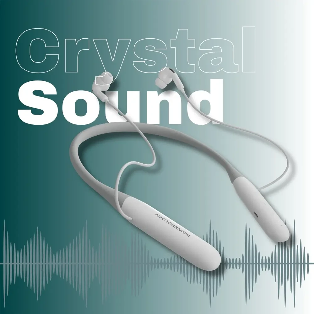 Powerology Toneflex ENC Wireless Neckband - White-0 Powerology Toneflex ENC Wireless Neckband - White-0