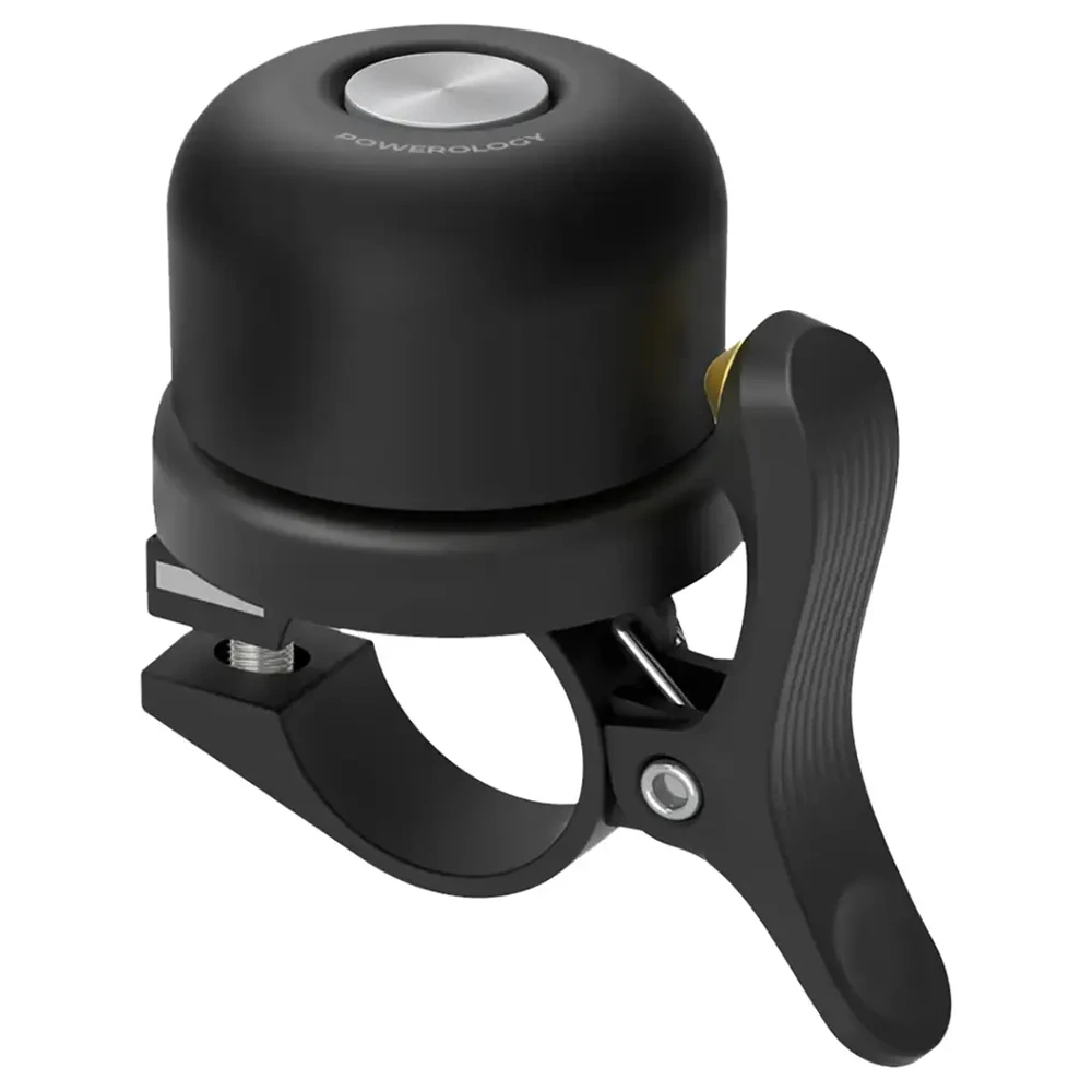 Powerology Bicycle & Scooter Bell With Airtag Mount - Black-thumbnail Powerology Bicycle & Scooter Bell With Airtag Mount - Black-thumbnail