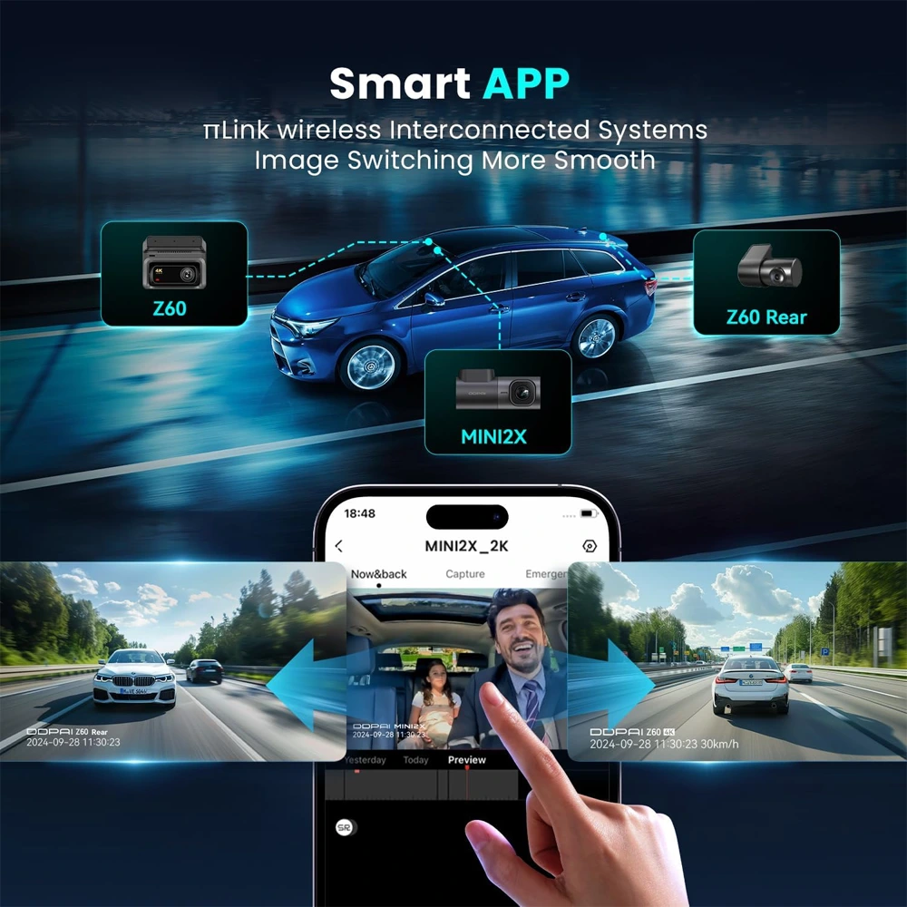 Ddpai Z60 3-channel 4k Front + 2k + 1080p Dash Camera-144456 Ddpai Z60 3-channel 4k Front + 2k + 1080p Dash Camera-144456