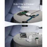 Anker MagGo Wireless Charging Station (3-in-1, Foldable Pad) with Adapter and Cable -Black-144528