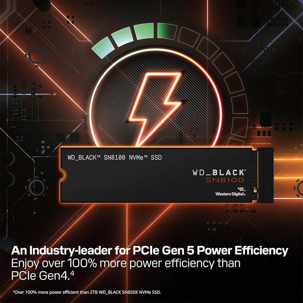 WD_BLACK SN8100 NVMe SSD - 1TB, Without Heatsink-144602 WD_BLACK SN8100 NVMe SSD - 1TB, Without Heatsink-144602