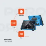 Porodo 10.1" Kids Android Tablet (RAM: 2GB/Storage: 64GB) - Blue-144666