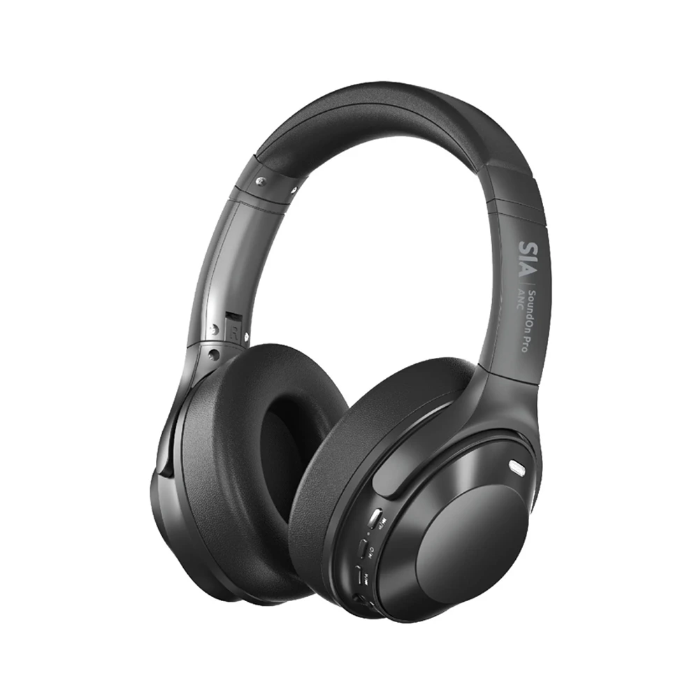 SIA Wireless Headphones For Music/Gaming With ANC - Black-0 SIA Wireless Headphones For Music/Gaming With ANC - Black-0