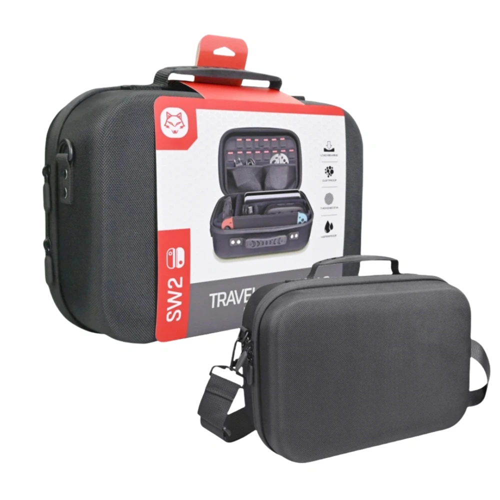 Travel Carry Bag For Nintendo Switch 2 - Black HS-SW2806-0 Travel Carry Bag For Nintendo Switch 2 - Black HS-SW2806-0