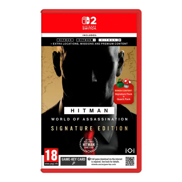 Hitman: World of Assassination Signature Edition For Nintendo Switch 2 - R2 (English) (Game-Key Card)-0