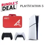 PS5 Slim Digital Console (R2) Bundle – Includes Controller + Carrying Bag Red-0