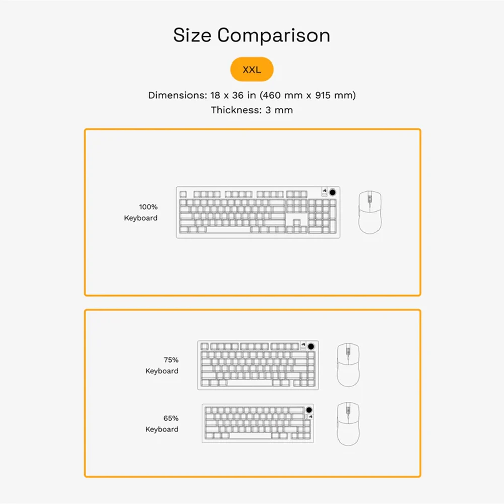 Glorious GMP 2 Edgeless Cloth Gaming Mouse Pad XXL (460 mm x 915 mm) - Black-143715 Glorious GMP 2 Edgeless Cloth Gaming Mouse Pad XXL (460 mm x 915 mm) - Black-143715