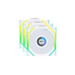 LIAN LI UNI FAN SL Wireless LCD 120mm ARGB Case Fans with 1.6” LCD Screen (3 Pack) - White-143722