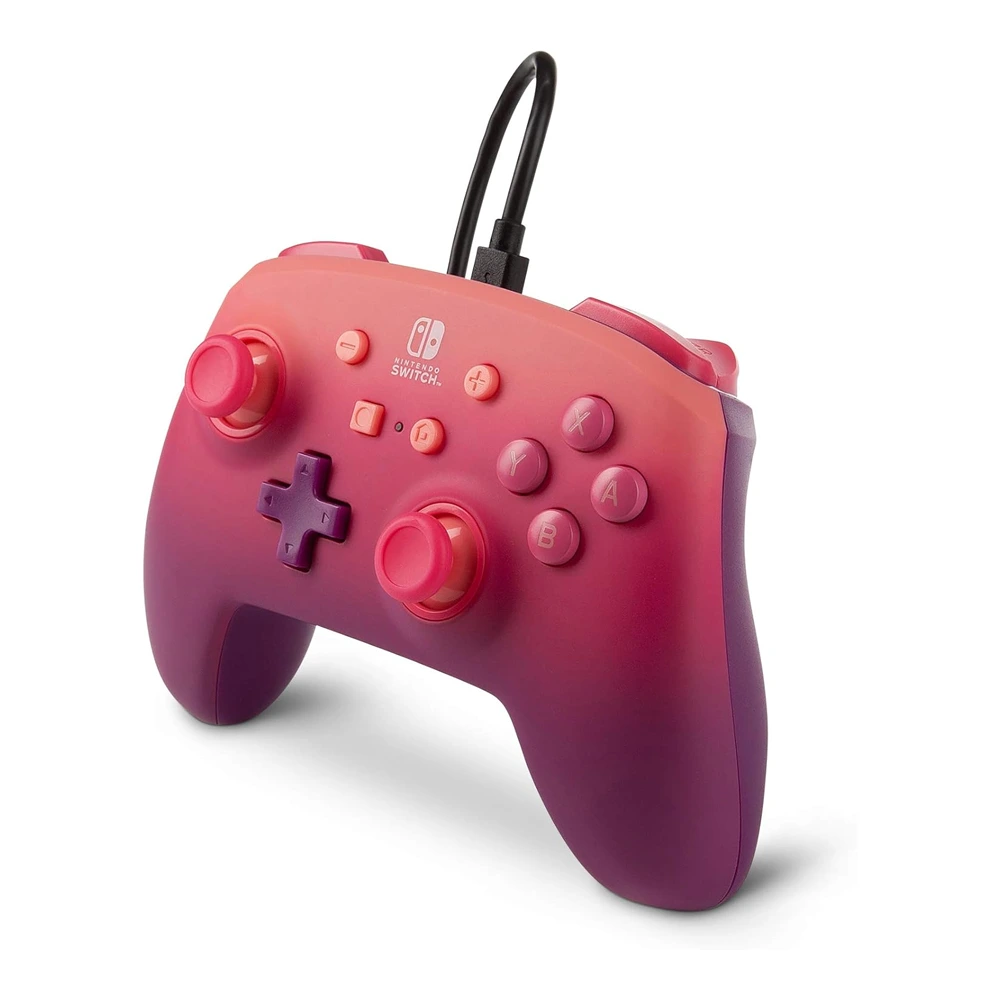 PowerA Enhanced Wired Controller for Nintendo Switch - Fuchsia Fantasy-thumbnail PowerA Enhanced Wired Controller for Nintendo Switch - Fuchsia Fantasy-thumbnail