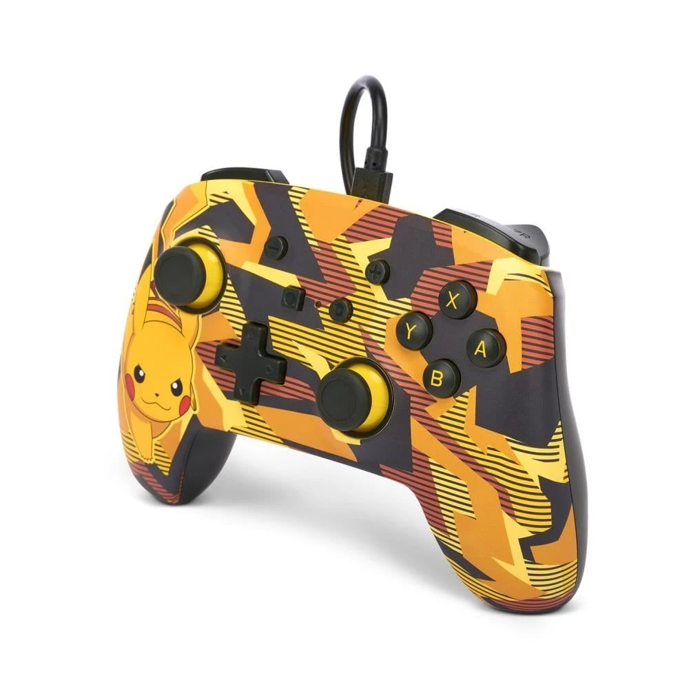 PowerA Enhanced Wired Controller for Nintendo Switch - Camo Storm Pikachu-thumbnail PowerA Enhanced Wired Controller for Nintendo Switch - Camo Storm Pikachu-thumbnail