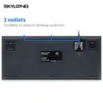 Skyloong Gk75 Wired - Tigry (Mechanical & Hot-swappable Knob) Gaming Keyboard (Ktt Rose Brown) English / Arabic Layout-144728