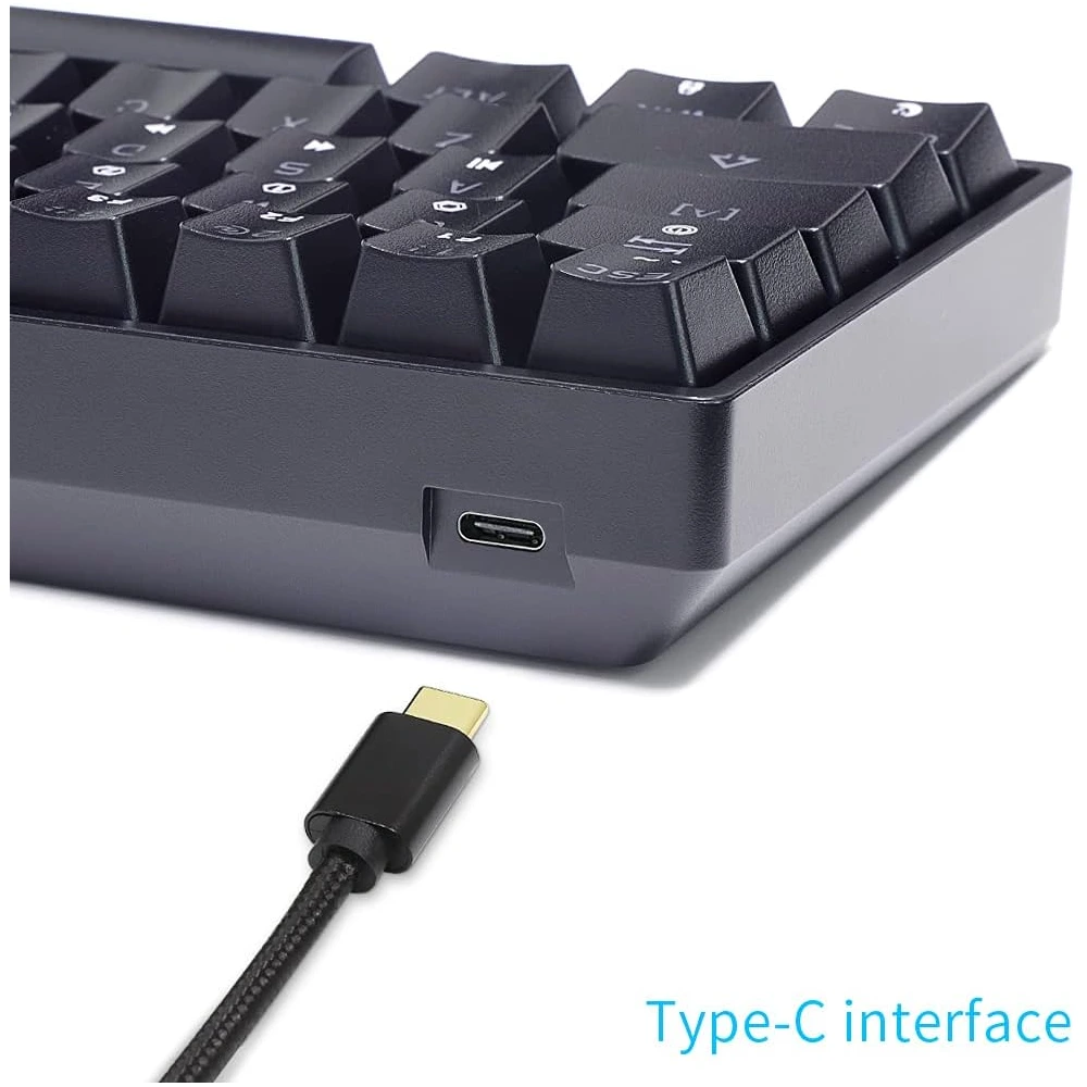 Skyloong Gk61 Wired Black Mechanical Gaming Keyboard -  English / Arabic Layout-144752 Skyloong Gk61 Wired Black Mechanical Gaming Keyboard - English / Arabic Layout-144752