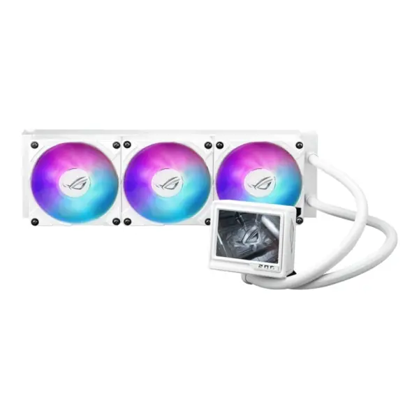 Asus ROG RYUJIN III 360 ARGB Extreme White Edition All in One Liquid CPU Cooler with 3.6" LCD-0