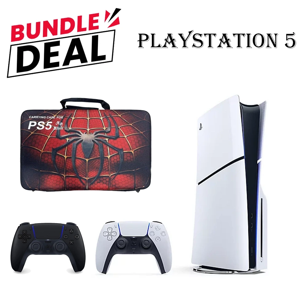 PS5 Slim Disc Console (R2) Bundle – Includes Controller + Carrying Bag-0 PS5 Slim Disc Console (R2) Bundle – Includes Controller + Carrying Bag-0