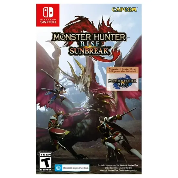 Monster Hunter Rise Sunbreak + Monster Hunter Rise For Nintendo Switch - R1-0