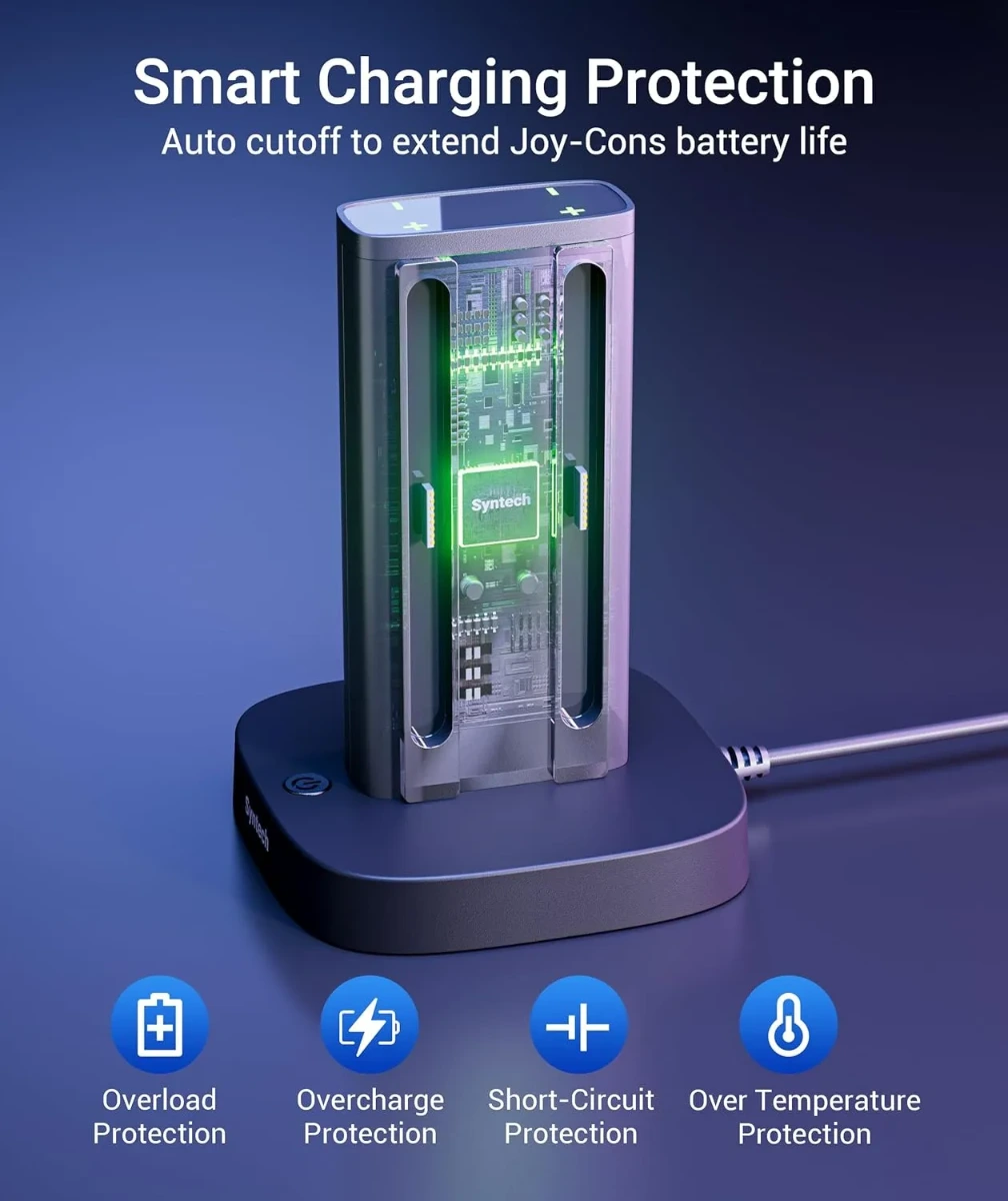 Syntech JoyCon Charger Dock (4-in-1, Switch 2 Compatible)-146216 Syntech JoyCon Charger Dock (4-in-1, Switch 2 Compatible)-146216