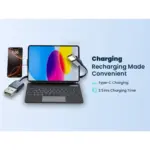 Powerology Dynaboard Wireless Keyboard Case For Ipad 10th Gen, Magsafe Phone Holder-146307